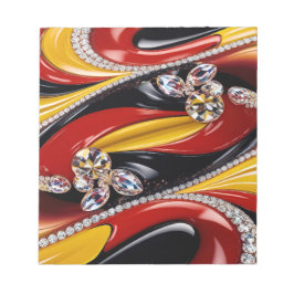 Bloco de notas com Design moderno das cores belgas