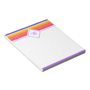 Bloco de notas com design tribal brilhante