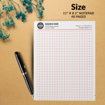 Bloco de Notas com Grid Personalizado 5 Quadros/Po