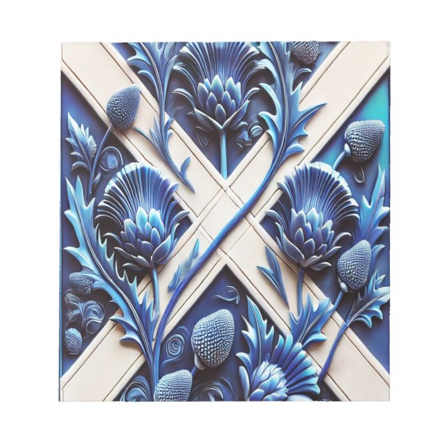 Bloco de notas com o Design moderno de thistles es (Frente)