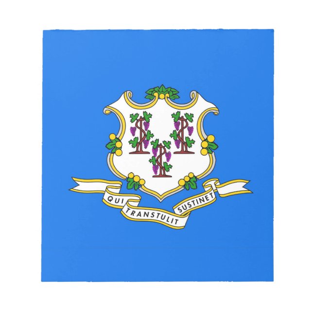 Bloco de notas com pavilhão do Estado de Connectic (Frente)