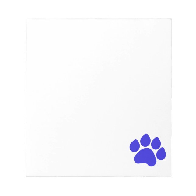 Bloco de Notas com Pegada Azul (Frente)
