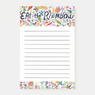 Bloco De Notas Coma a Lista de Compradas do Rainbow Grocery Plann