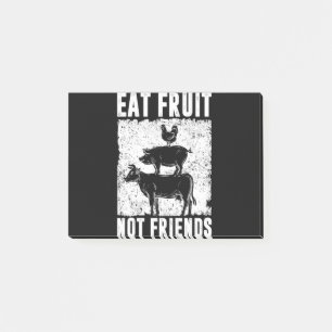 Bloco De Notas Coma Fruta Não Amigos Declaração de Veganer Veg
