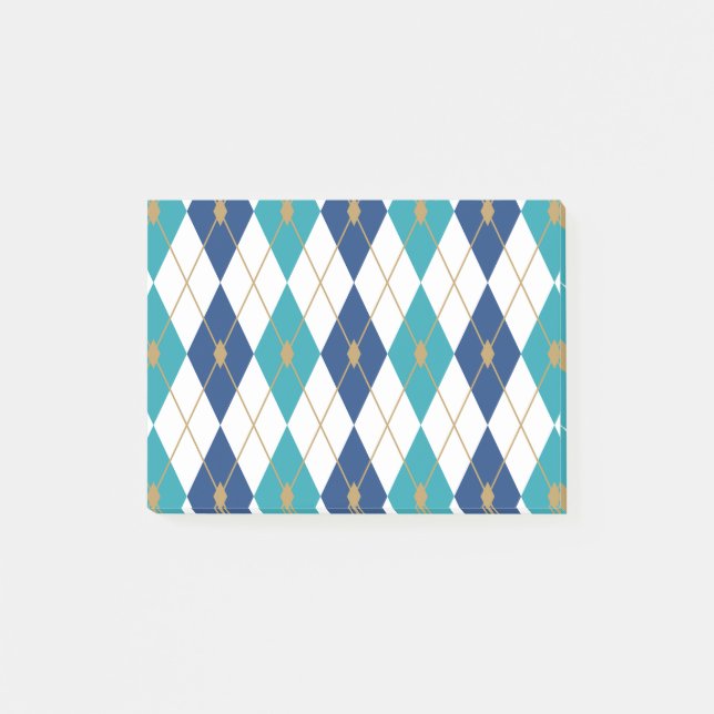 Bloco De Notas Combinação de Cores de Losango 5 (Frente)