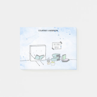 Bloco De Notas Comer, Ler, Repetir Notas de Posto do Lover do Liv