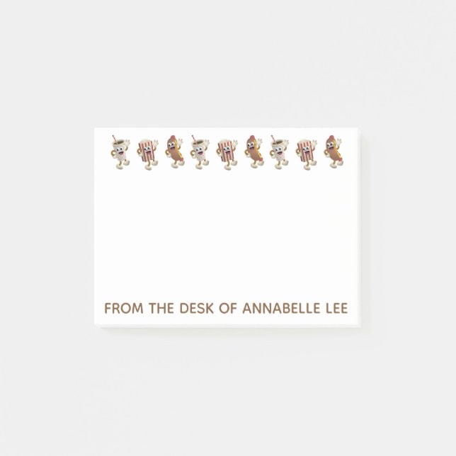 Bloco De Notas Comida de 50 dançante (Frente)