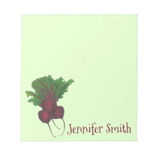 Bloco De Notas Comida de Jardim Vegetal Personalizada para Cozinh