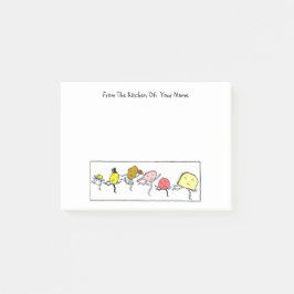 Bloco De Notas Comida de Vintage - Posto personalizado