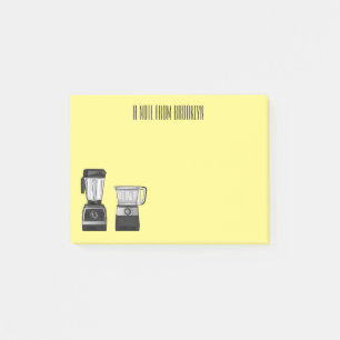 Bloco De Notas Comida e ilustração do desenho do blender
