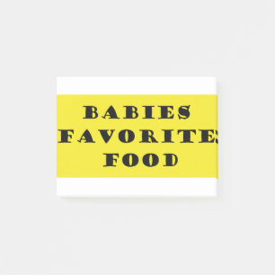 Bloco De Notas Comida favorita dos bebês