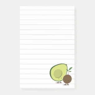 Bloco De Notas Comida linhada de abacate