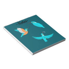 Bloco De Notas Common Kingfishers