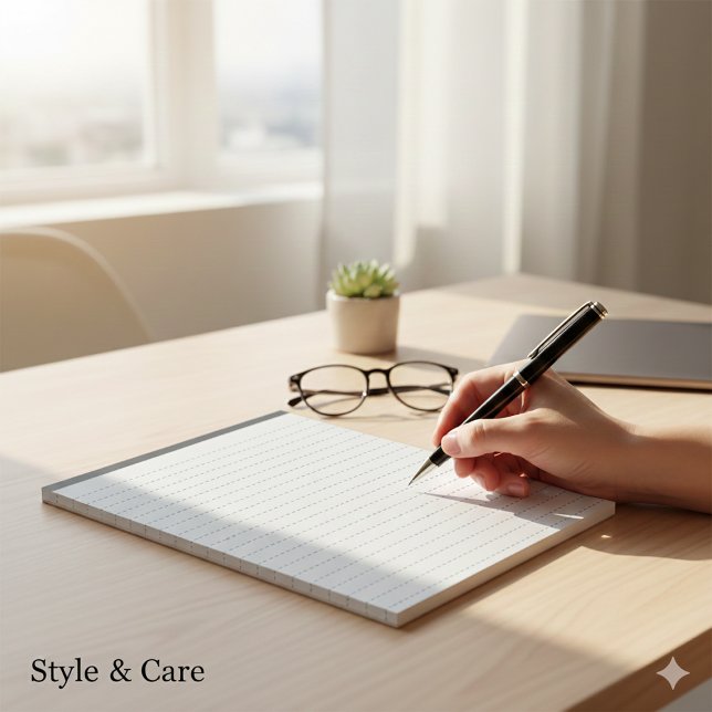 Bloco de Notas Compacto 5.5 x 6 com 40 Páginas Lin (Compact 5.5 x 6 Notepad with 40 Lined Pages)