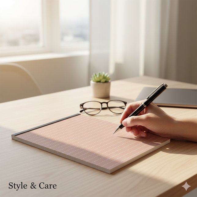 Bloco de notas compacto de 5,5" x 6" com 40 página (5.5 x 6 Compact Notepad with 40 Lined Pages)