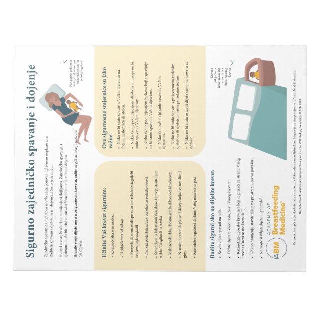 Bloco De Notas Compartilhamento de cama e aleitamento lacrimogêne (Frente)