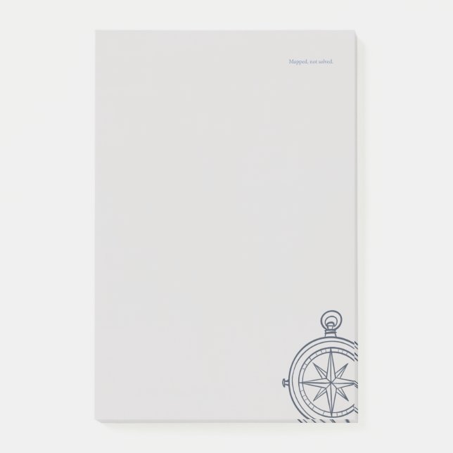 Bloco De Notas Compass-Midnight Catographer-Minimalist (Frente)