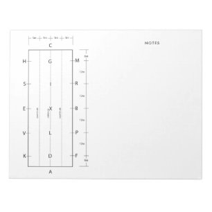 Bloco De Notas Competição Standard Dressage Arena Modelo Horse