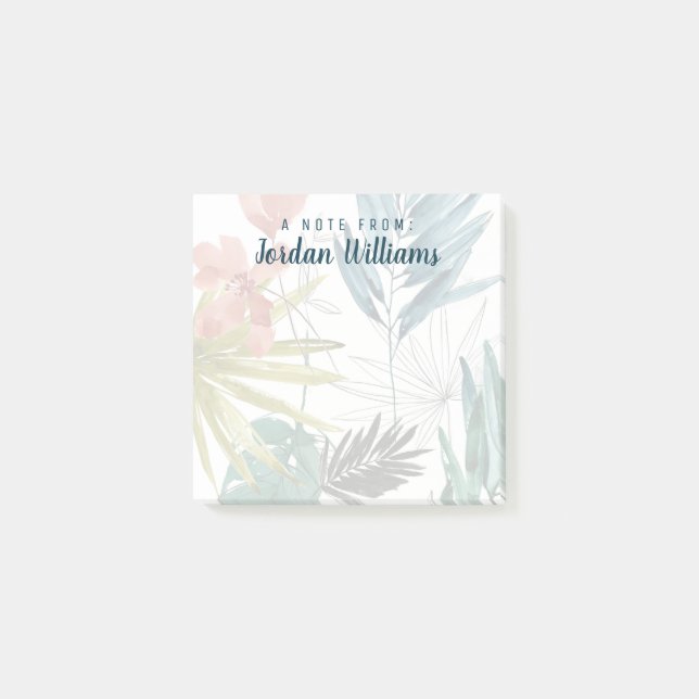 Bloco De Notas Composição tropical (Frente)