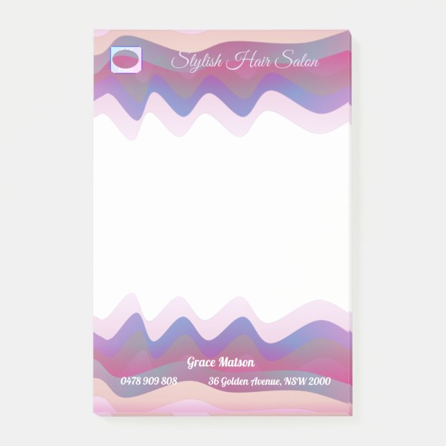 Bloco De Notas Compromisso Semanal Comercial do Rainbow Notas de  (Frente)