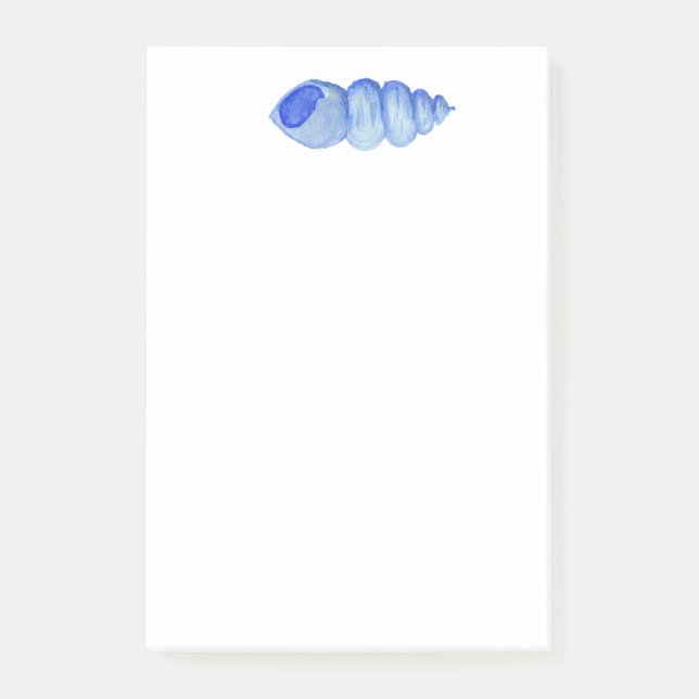 Bloco De Notas Concha em Aquarela (Frente)