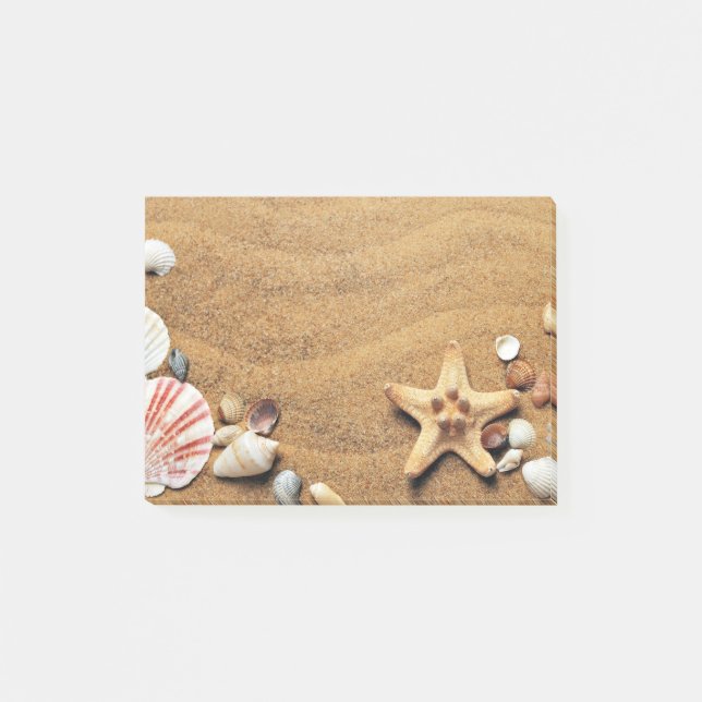 Bloco De Notas Conchas Na Praia (Frente)