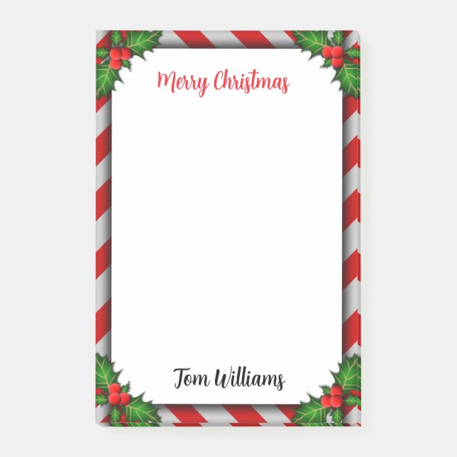 Bloco De Notas Condecorações de Natal (Frente)