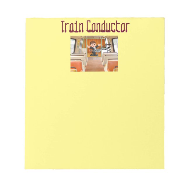 Bloco De Notas Condutor de comboios Locomotive Melody pela Funnyc (Frente)