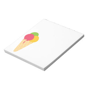 Bloco De Notas Cone sorvete