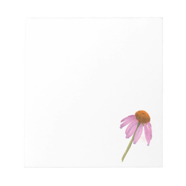 Bloco De Notas Coneflower (Frente)