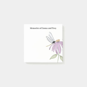 Bloco De Notas Coneflower de Dragonfly Simples