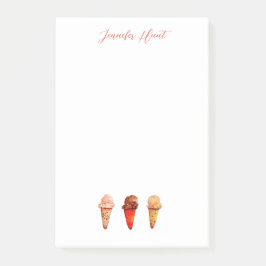 Bloco De Notas Cones de Sorvete Personalizados 