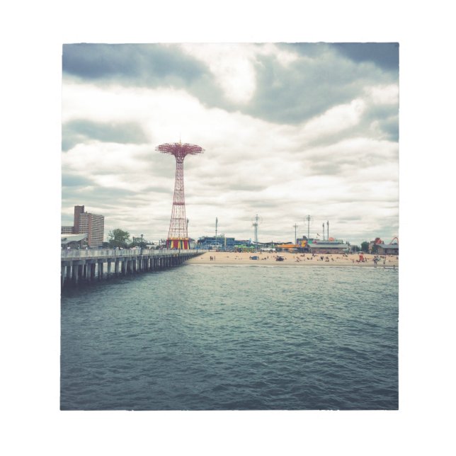 Bloco De Notas Coney Island Beach Panorama (Frente)