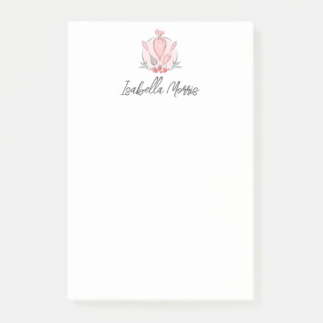 Bloco De Notas Confeitaria Personalizada Bonita  (Frente)
