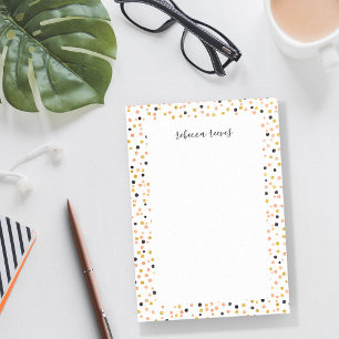 Bloco De Notas Confetti Pop Personalized