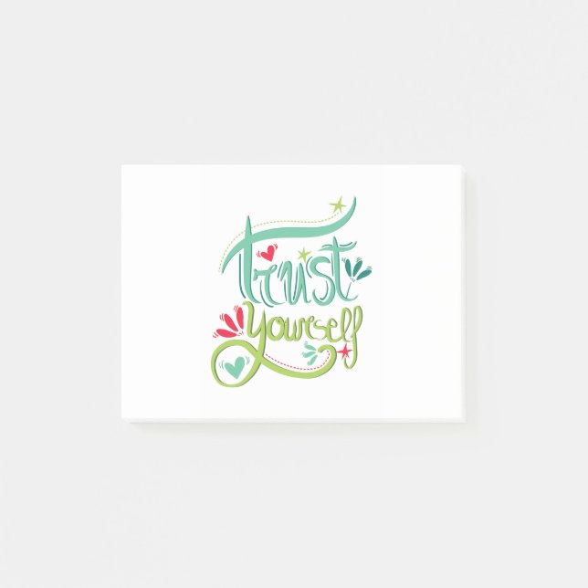 Bloco De Notas Confie em si mesmo (Frente)