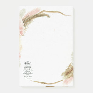 Bloco De Notas Confie no Senhor floral