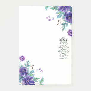 Bloco De Notas Confie no Senhor floral