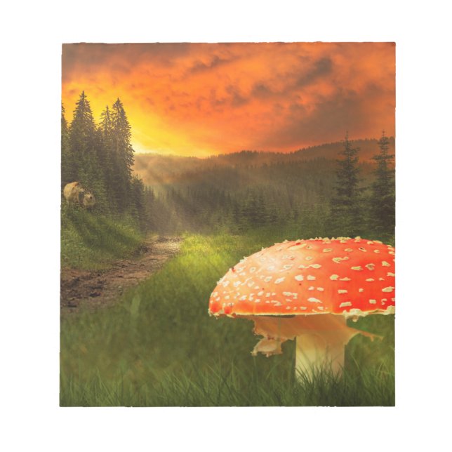 Bloco De Notas Configurando o Sun do outono. (Frente)