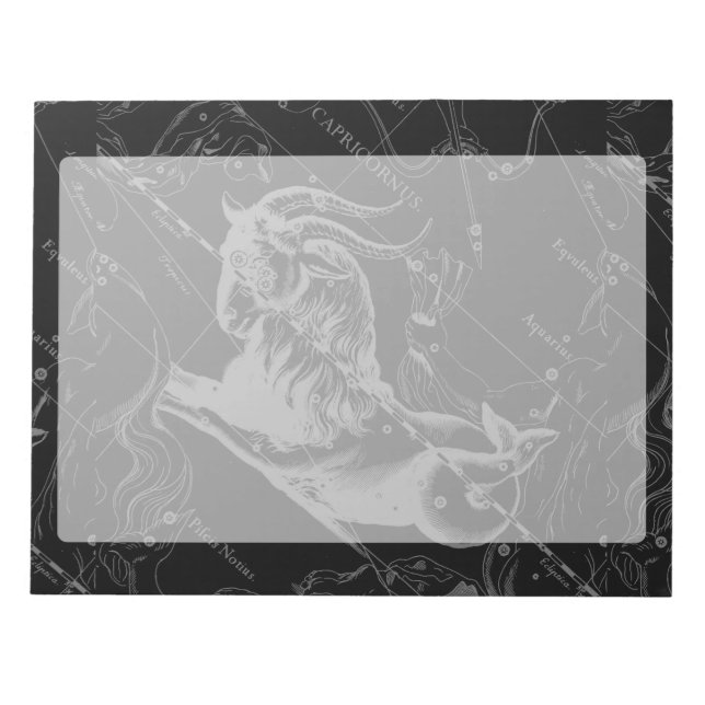 Bloco De Notas Constelação de Capricórnio Hevelius 1690 (Frente)