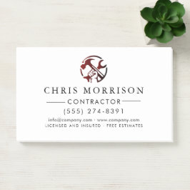 Bloco De Notas Construction Business Marketing Logo