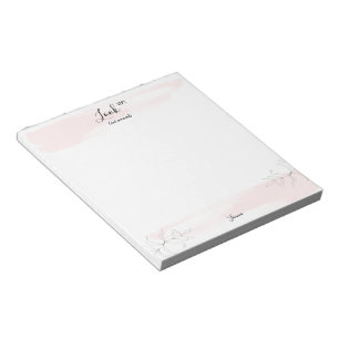 Bloco De Notas Consulta personalizada não em volta do rosa cristã