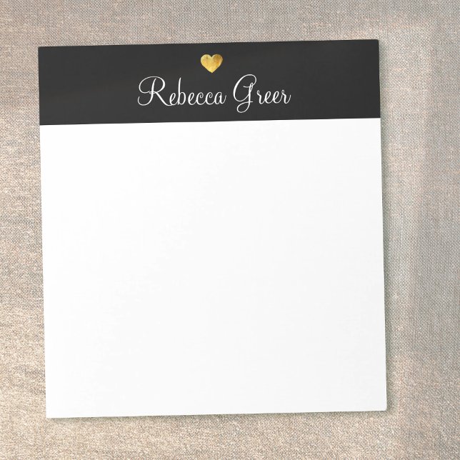 Bloco De Notas Consultor Dourado de Beleza Negra (Criador carregado)