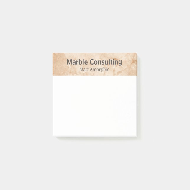 Bloco De Notas Consultoria Geológica Profissional Marble (Frente)