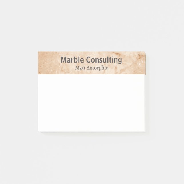 Bloco De Notas Consultoria Geológica Profissional Marble (Frente)