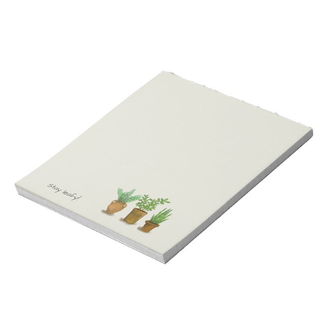 Bloco De Notas Continue frondoso, para amantes de plantas (Invertido)