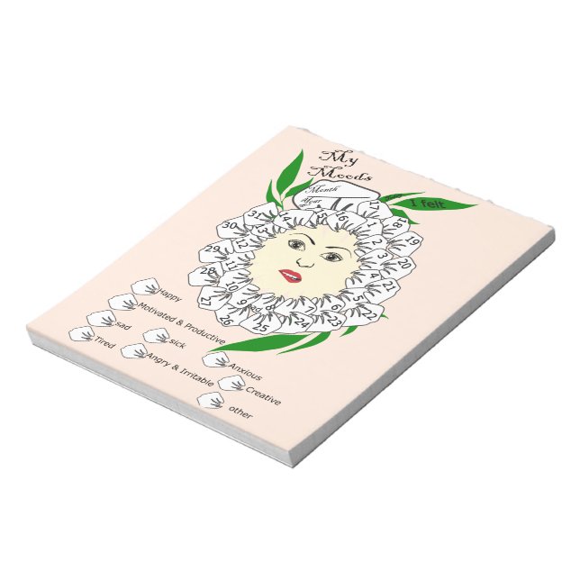 Bloco De Notas Controlador de Modos Mensal (Invertido)