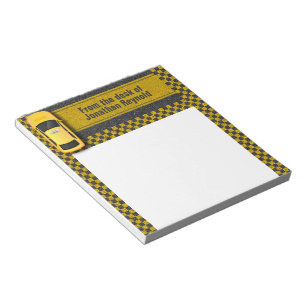 Bloco De Notas Controlador do Service Business Cab Taxi Amarelo