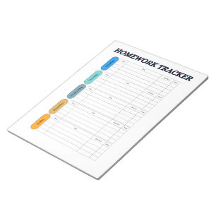 Bloco De Notas Controlador Personalizável de Homework