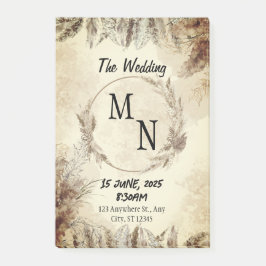 Bloco De Notas Convite de casamento